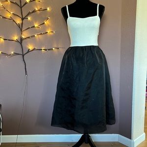 Maeve knit and tulle midi dress